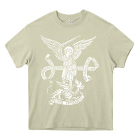 Mossy st michael archangel catholic angel defend us Heavy Core Tee - ArtChic