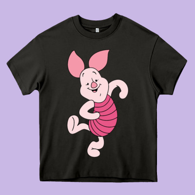 Piglet Heavy Core Tee Designed By Artchic