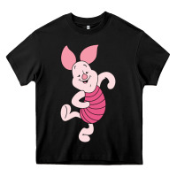Black piglet Heavy Core Tee - ArtChic