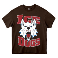 Chocolate Brown Fairbanks Ice Dogs Heavy Core Tee - ArtChic
