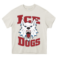 Cream Fairbanks Ice Dogs Heavy Core Tee - ArtChic