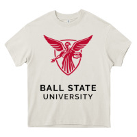 Cream ball.state.university.merch Heavy Core Tee - ArtChic