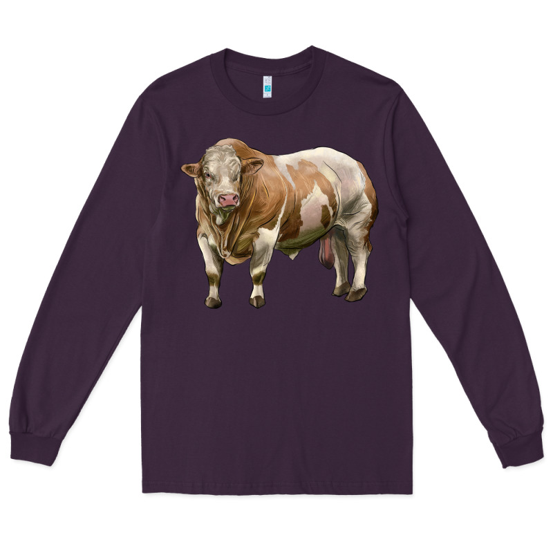 Simmental Bull Long Sleeve Tee by LillyAllenDesigns | Teevron