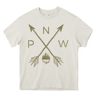 Cream pacific northwest mountain  cool pnw pacific northwest t shirt Heavy Core Tee - ArtChic