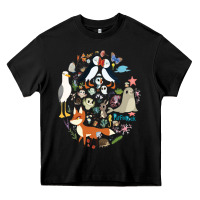 Black Puffin Rock gift for fans puffin rock characters Heavy Core Tee - ArtChic