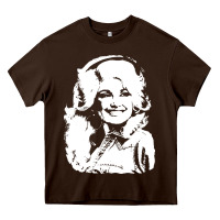Chocolate Brown dolly parton distressed photo Heavy Core Tee - ArtChic