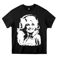 Black dolly parton distressed photo Heavy Core Tee - ArtChic