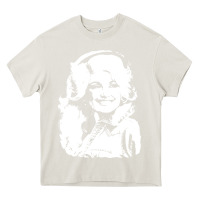 Cream dolly parton distressed photo Heavy Core Tee - ArtChic