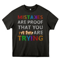 Asphalt mistakes are proof that you are trying teacher inspirational t shirt Heavy Core Tee - StudioElite