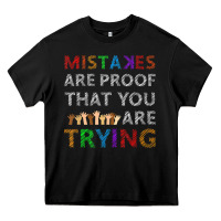 Black mistakes are proof that you are trying teacher inspirational t shirt Heavy Core Tee - StudioElite
