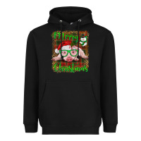 Black merry christmas baby pig Heavyweight Hoodie - RanaPortraitStore