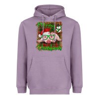 Lavender merry christmas baby pig Heavyweight Hoodie - RanaPortraitStore