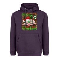 Plum merry christmas baby pig Heavyweight Hoodie - RanaPortraitStore