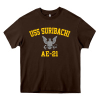 Chocolate Brown uss suribachi ae 21 t shirt Heavy Core Tee - StudioElite