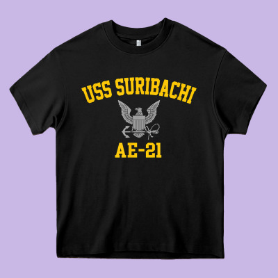 Uss Suribachi Ae 21 T Shirt Heavy Core Tee Designed By Studioelite
