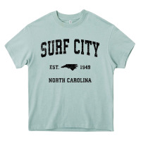 Arona Surf City North Carolina Nc Vintage Sports Design Black Prin Heavy Core Tee - StudioElite