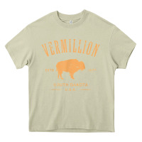 Mossy vermillion south dakota bison distressed design t shirt Heavy Core Tee - StudioElite