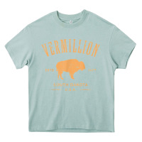 Arona vermillion south dakota bison distressed design t shirt Heavy Core Tee - StudioElite