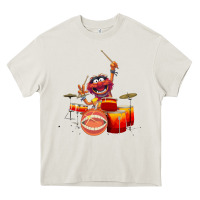 Cream The muppets animal drummer Heavy Core Tee - StudioElite