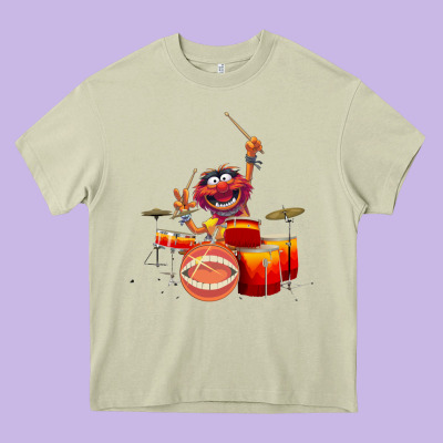 The Muppets Animal Drummer Heavy Core Tee Designed By Studioelite