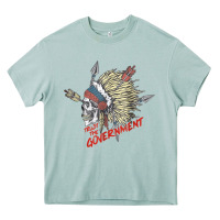 Arona trust the government skull native american chief native t shirt Heavy Core Tee - StudioElite