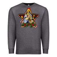 Charcoal Heather christmas baby jesus oh holly night Premium Sweatshirt - RanaPortraitStore