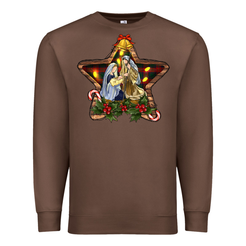 Christmas Baby Jesus Oh Holly Night Premium Sweatshirt by RanaPortraitStore | Teevron