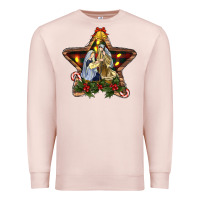 Pale Pink christmas baby jesus oh holly night Premium Sweatshirt - RanaPortraitStore
