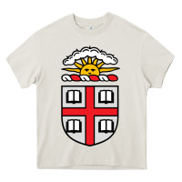 Cream brown university Heavy Core Tee - StudioElite