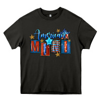Asphalt American mini 4th of july Heavy Core Tee - FaDigitalArtStudio