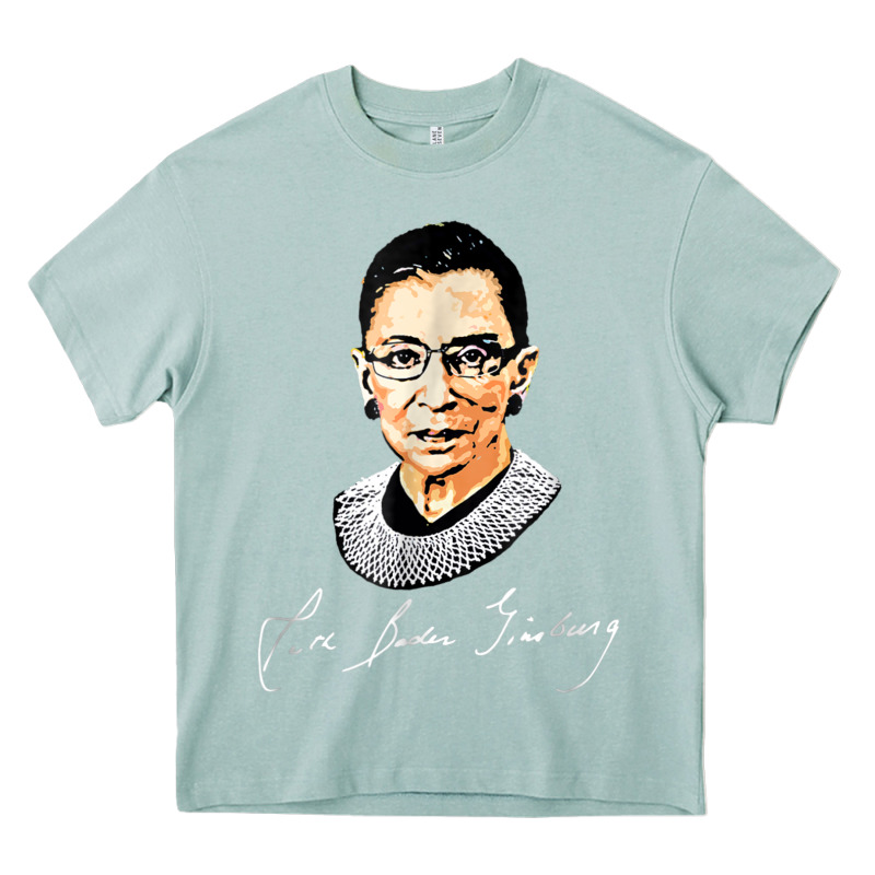 Rbg Ruth Bader Ginsburg Feminist T Shirt   Signature Art Heavy Core Tee by StudioElite | Teevron
