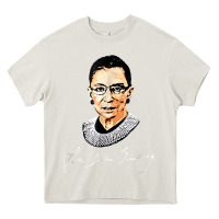 Cream rbg ruth bader ginsburg feminist t shirt   signature art Heavy Core Tee - StudioElite