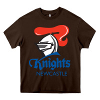 Chocolate Brown newcastle knights Heavy Core Tee - StudioElite