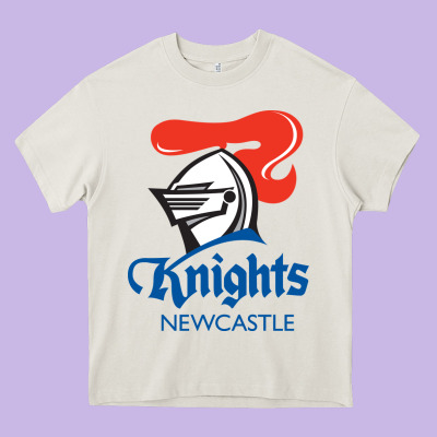 Newcastle Knights Heavy Core Tee Designed By Studioelite