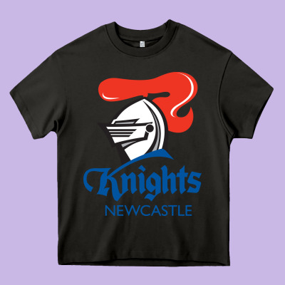 Newcastle Knights Heavy Core Tee Designed By Studioelite