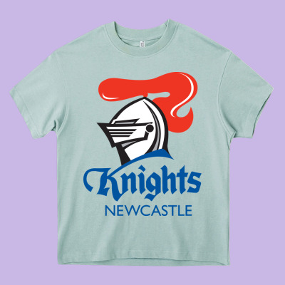 Newcastle Knights Heavy Core Tee Designed By Studioelite