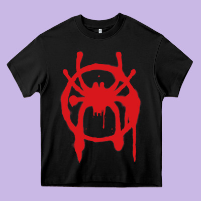 Into The Spider-verse Heavy Core Tee Designed By Studioelite