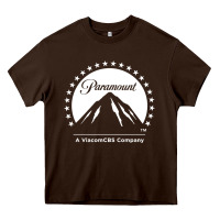 Chocolate Brown Paramount Pictures 3 Heavy Core Tee - StudioElite