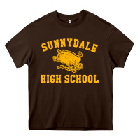 Chocolate Brown high scool merch Heavy Core Tee - StudioElite
