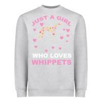 Heather Grey Just A Girl Who Loves Whippets Heavyweight Sweatshirt - Bettercallsaul