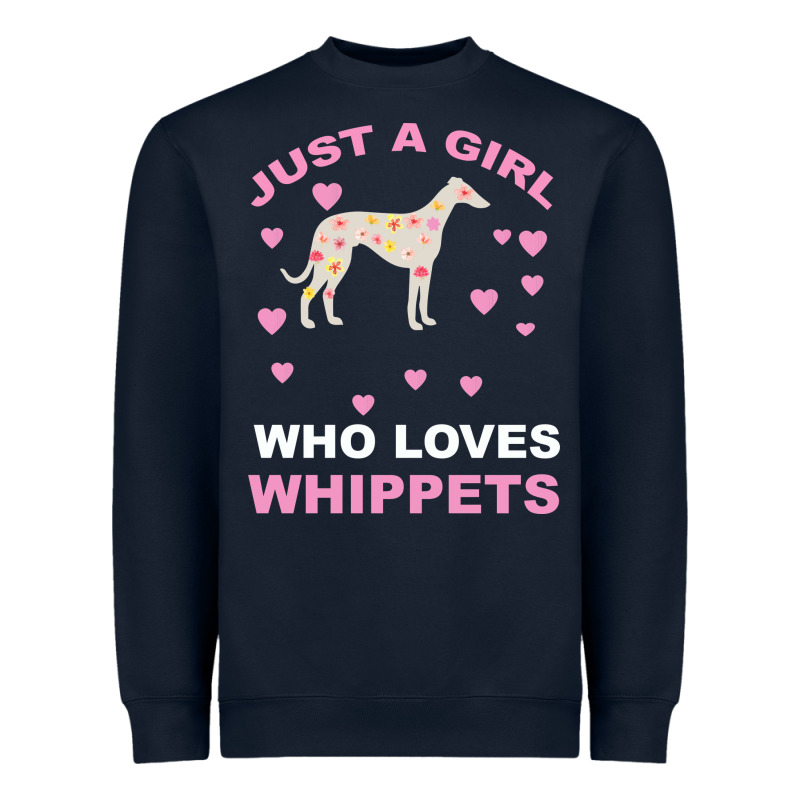 Just A Girl Who Loves Whippets Heavyweight Sweatshirt by Bettercallsaul | Teevron