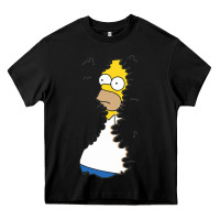 Black Homer In Hedges Classic Heavy Core Tee - StudioElite