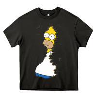 Asphalt Homer In Hedges Classic Heavy Core Tee - StudioElite