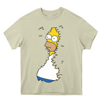 Mossy Homer In Hedges Classic Heavy Core Tee - StudioElite