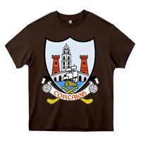 Chocolate Brown cork gaa classic Heavy Core Tee - StudioElite