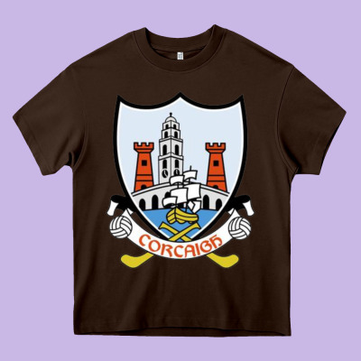 Cork Gaa Classic Heavy Core Tee Designed By Studioelite