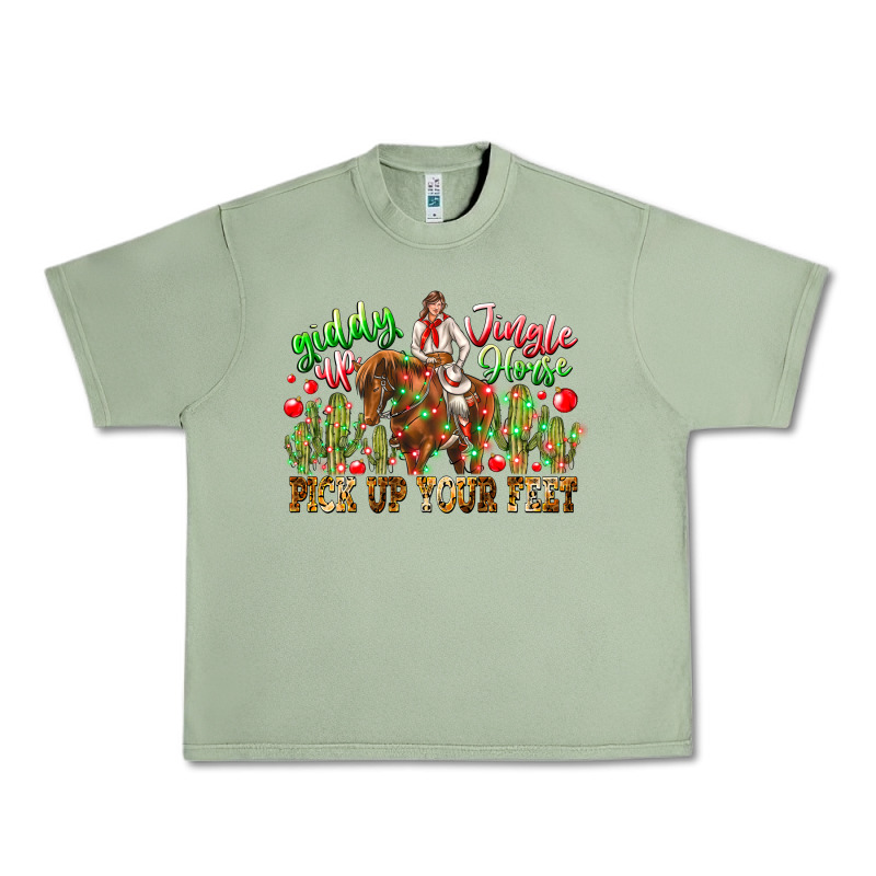 Giddy Up Jingle Horse Pick Up Your Feet Urban Heavy Tee by CowhideDigitalArt | Teevron