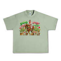 Oil Green Giddy Up Jingle Horse Pick Up Your Feet Urban Heavy Tee - CowhideDigitalArt