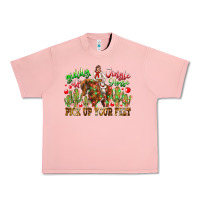 Salmon Giddy Up Jingle Horse Pick Up Your Feet Urban Heavy Tee - CowhideDigitalArt