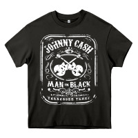 Asphalt johnny cash man in black Heavy Core Tee - StudioElite